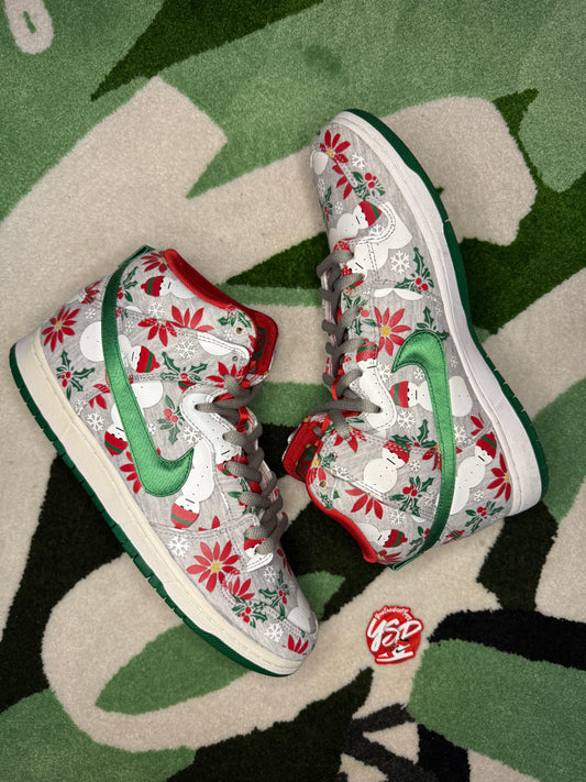 Nike SB Dunk High Concepts Ugly Sweater Grey