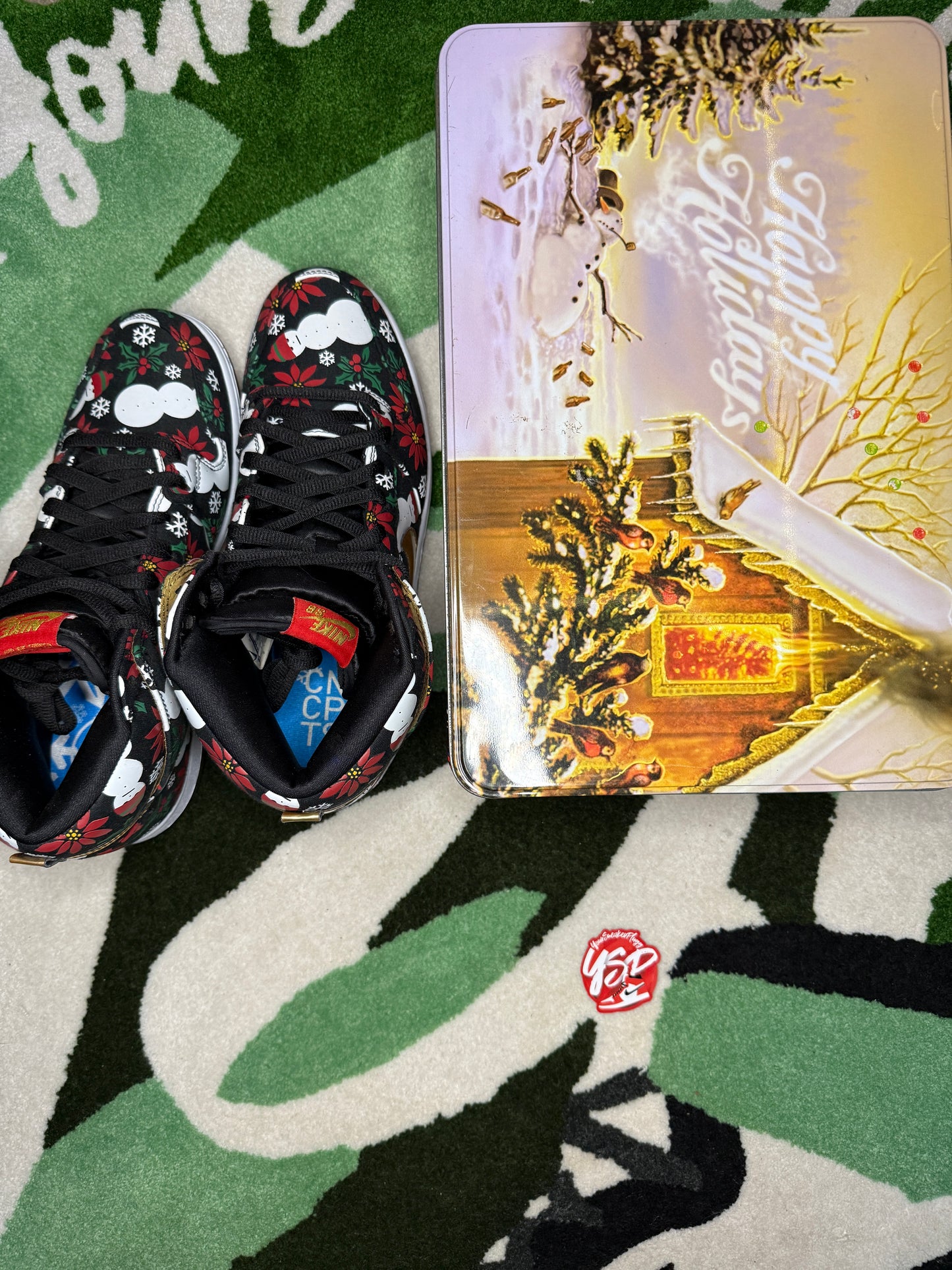 Nike SB Dunk High Concepts Ugly Sweater Black Special Box