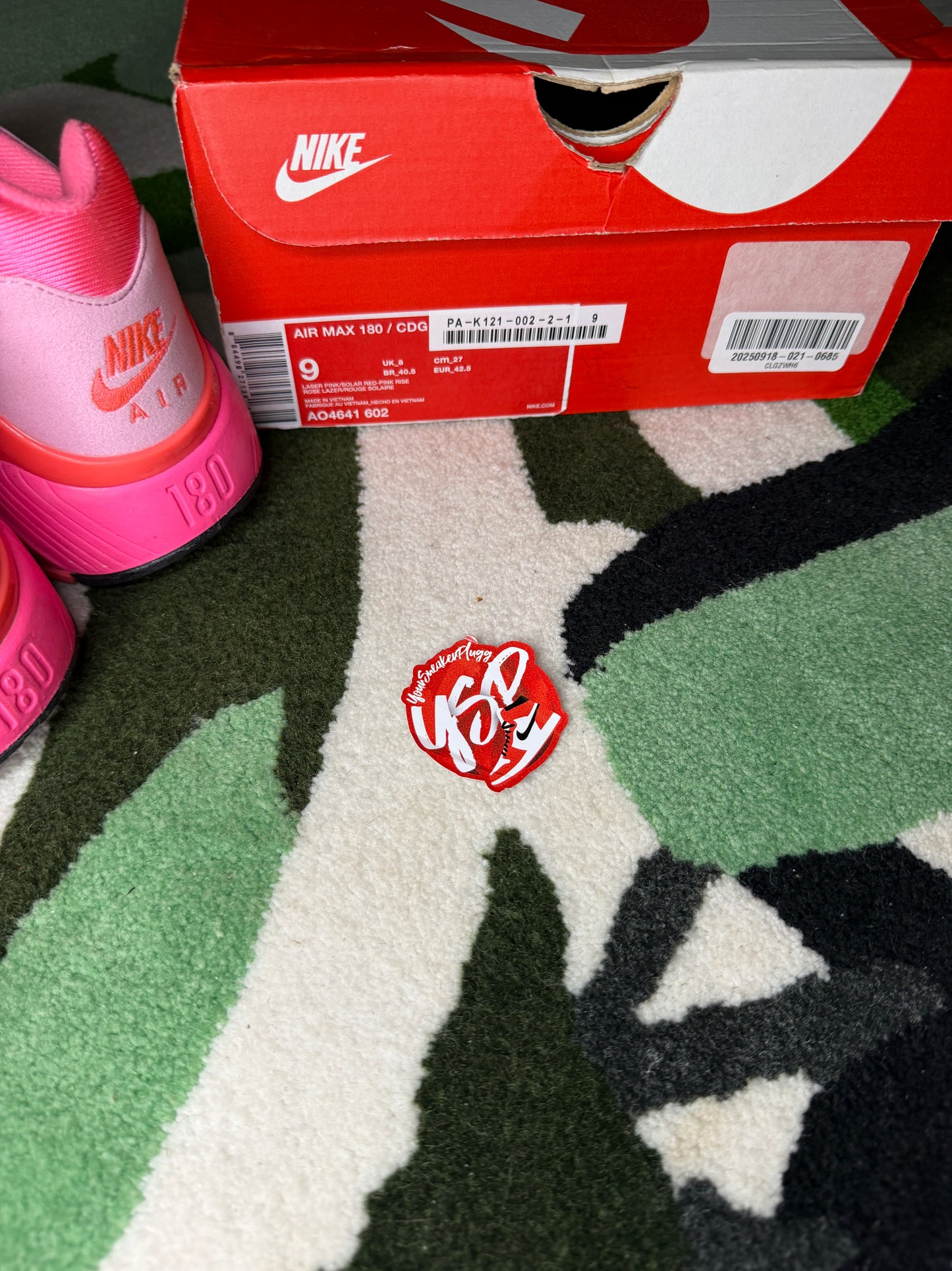 Nike Airmax 180 CDG (Comme Des Garçons) Pink